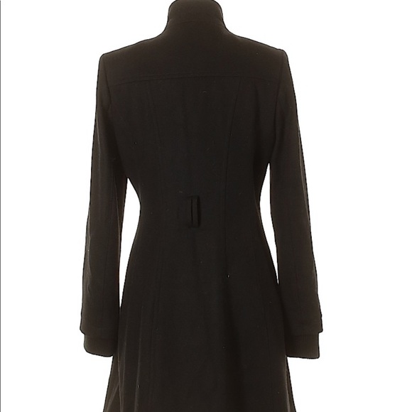 Express black double breasted wool blend trench - Picture 2 of 8